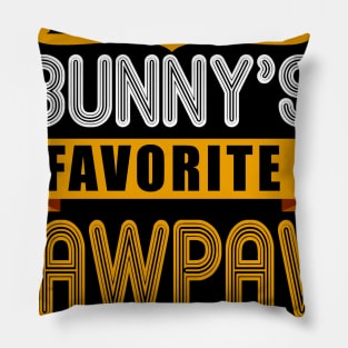 MENS EVERY BUNNYS FAVORITE PAWPAW SHIRT CUTE EASTER GIFT Pillow