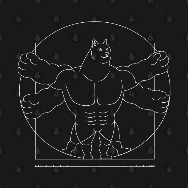 Vitruvian Swole Doge by dreambeast.co