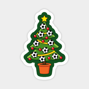 Soccer Football Christmas Tree Magnet