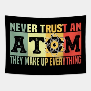 Atom Physics Chemistry Natural Science Vintage Tapestry