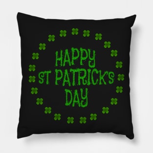 Happy St Patrick's Day Design Pillow