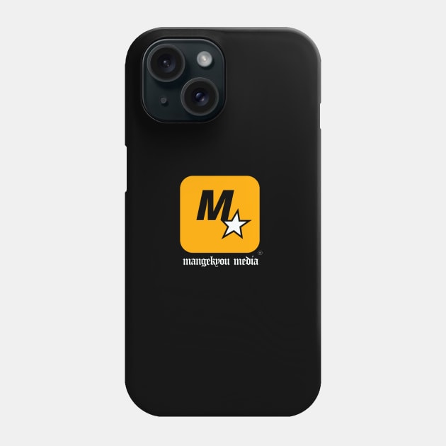 Mangekyou media yellow logo Phone Case by Mangekyou Media