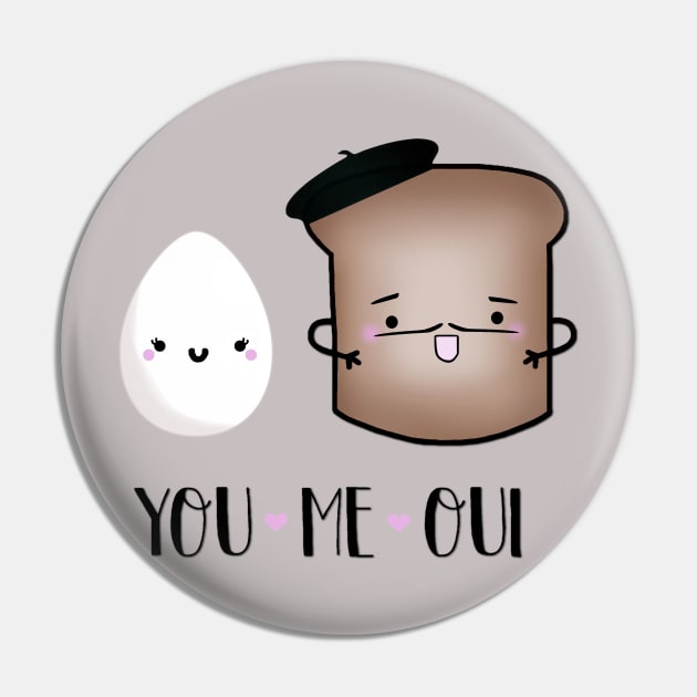 You, Me, Oui Pin by staceyromanart