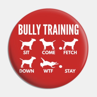 EBT Training Bull Terrier Dog Tricks Pin