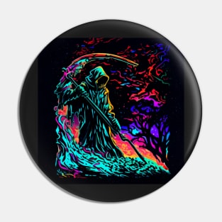 Psychedelic Grim Reaper 3 Pin