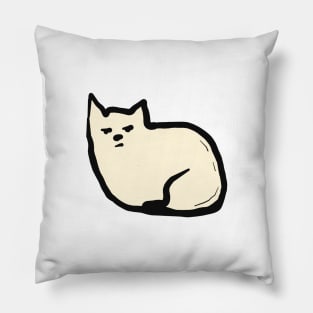 funny contemptuous cat Pillow