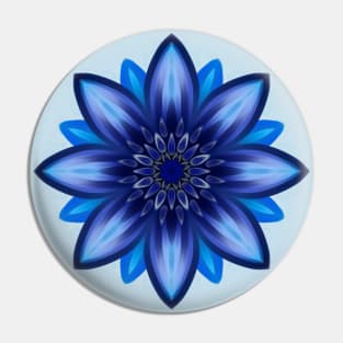 blue flower Pin
