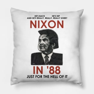 Richard Nixon in 88 Punk Rock Parody Design Pillow