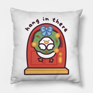 Hang in There Duckie - Mistletoe Edition Pillow