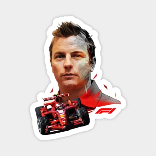 Kimi Raikkonen low poly II Magnet