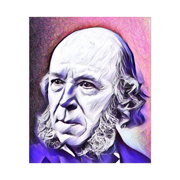 Herbert Spencer Pink Portrait | Herbert Spencer Artwork 7 by JustLit