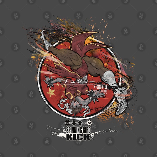 CHUN-LI: SPINNING BIRD KICK - RED by JF Penworks