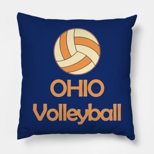 Ohio Volleyball Pillow