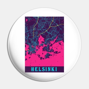 Helsinki Neon City Map Pin