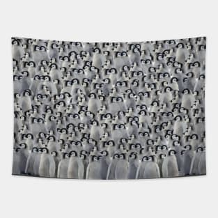 Baby Emperor penguins mask Tapestry