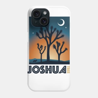 Joshua Tree National Park Travel Poster Apparel Phone Case