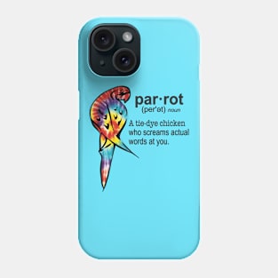 Tie-dye Parrot Phone Case