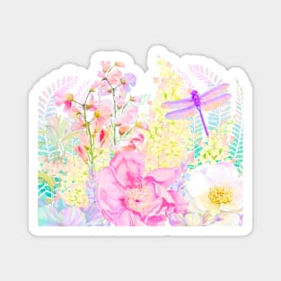 Spring Afternoon II Dreamy Flower Garden Magnet