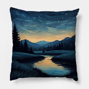 Mountain Lake Pillow