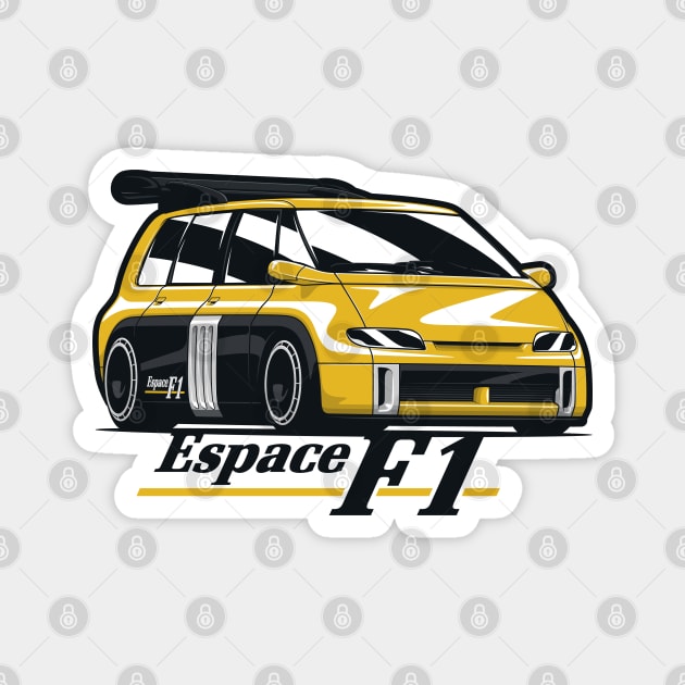 Espace F1 Minivan Magnet by KaroCars