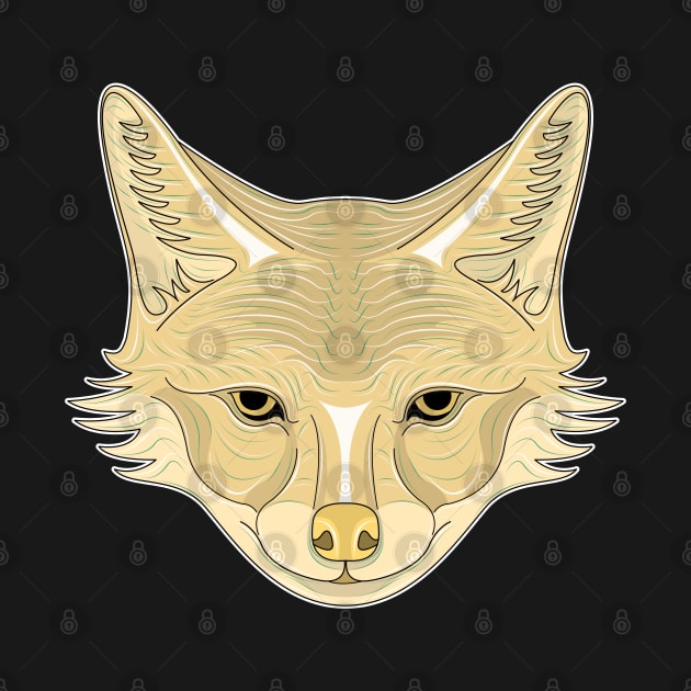 brown coyote face by dwalikur