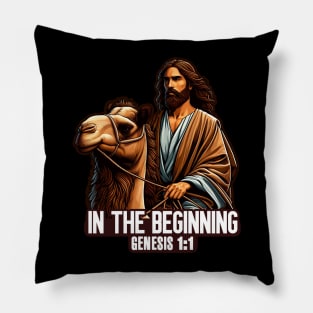 Genesis 1:1 In The Beginning Pillow