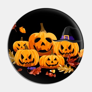 Autumn Evil Pumpkin Pin