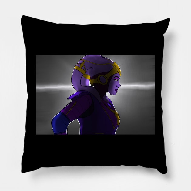 GAYA, MY QUEEN Pillow by Bushrat23