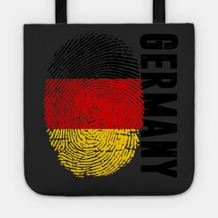 Germany Flag Fingerprint My Story DNA German Tote