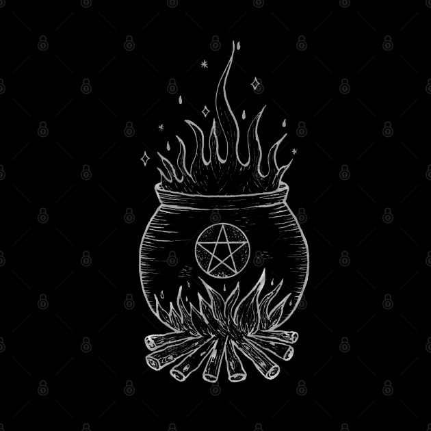 Witches Cauldron by StilleSkyggerArt