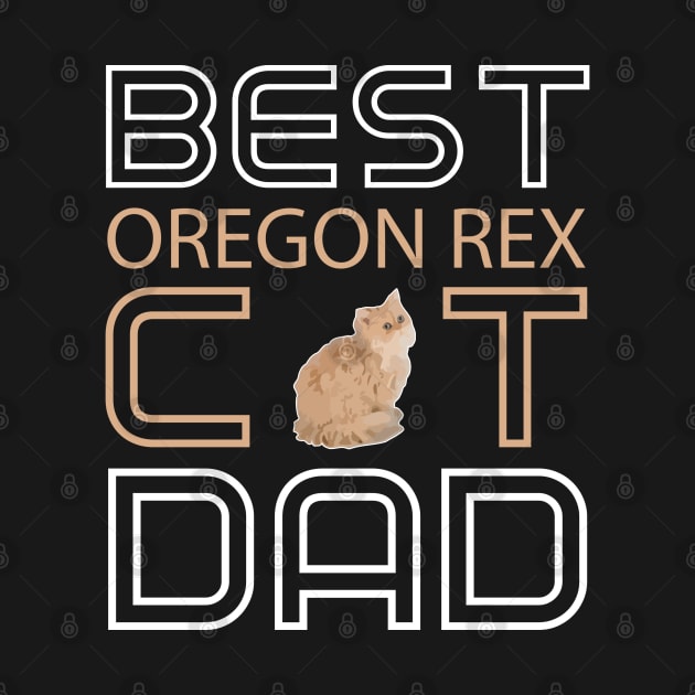 Best Oregon Rex Cat Dad by AmazighmanDesigns