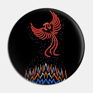 The Red Phoenix Flight Star Fire Pin