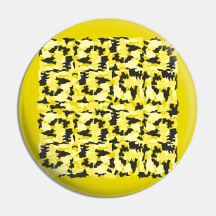 Army camouflage yellow pattern Pin