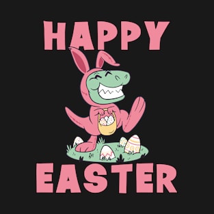 Happy Easter T-Rex Dinosaur Kids Egg Hunt T-Shirt