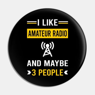 3 People Amateur Radio Ham Radio Pin