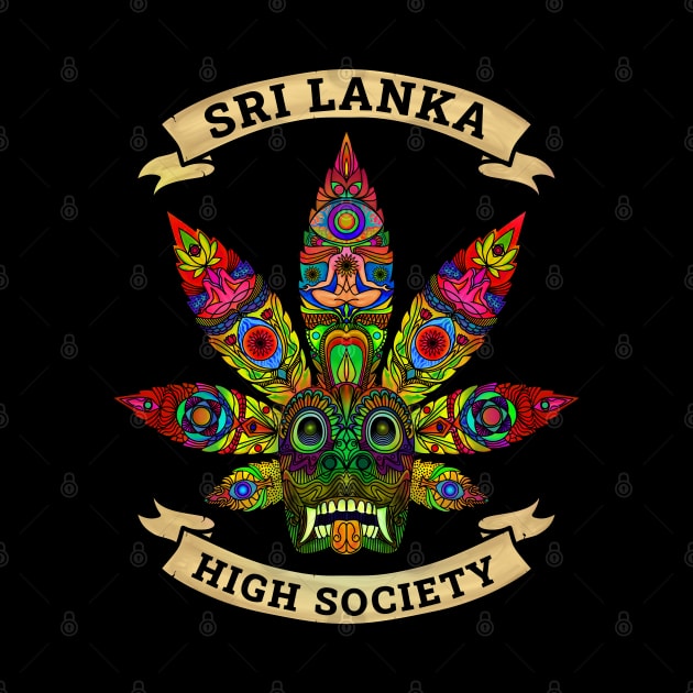 Sri Lanka Ganja Yaka Mask (Devil Mask) High Society iii by EYECHO