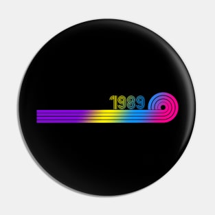 1989 Retro Vintage Old School Design Pin