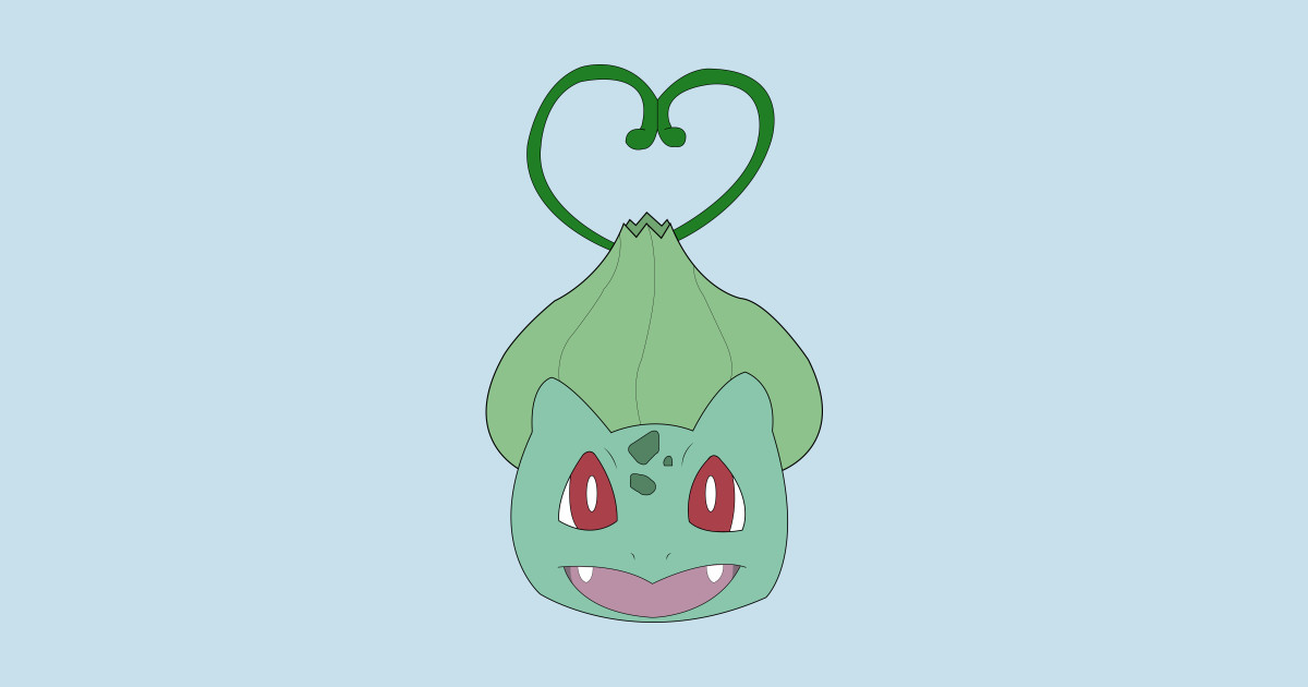 Bulbasaur Heart Pokemon TShirt TeePublic
