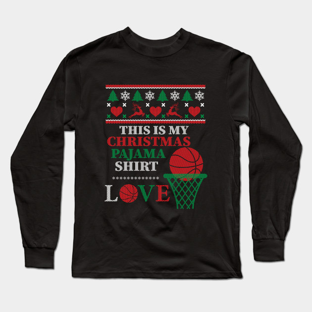 This Is My Christmas Pajama Basketball Christmas Sweater