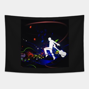 Music Love Digital Art Tapestry