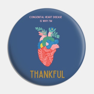 Congenital Heart Disease Thankfulness Pin