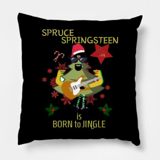 Christmas, Xmas, Spruce Springsteen, Cute, Funny, the Boss, Pillow