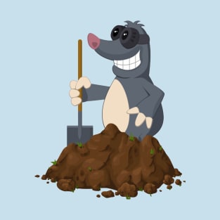 Funny Mole With Shovel T-Shirt