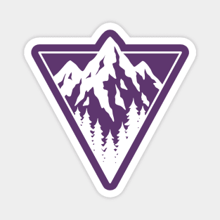 Mountain Tops - White Version Magnet
