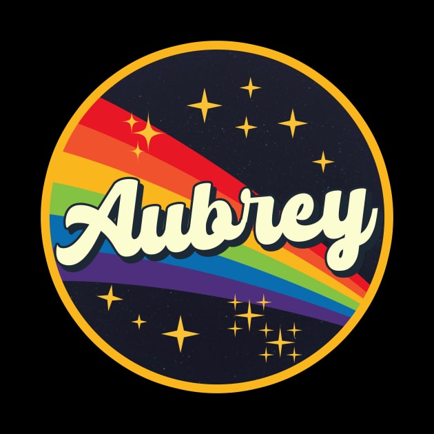 Aubrey // Rainbow In Space Vintage Style by LMW Art