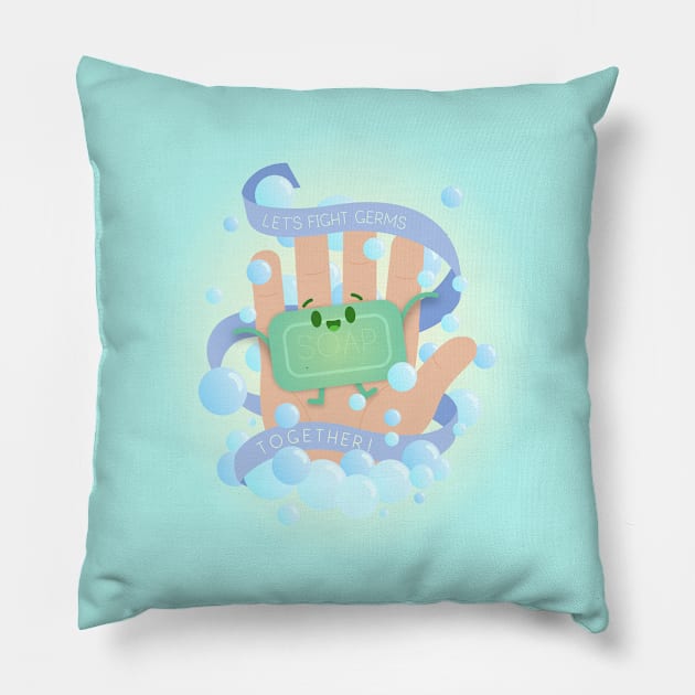 Fight Germs Together - Soap Pillow by StrayKoi