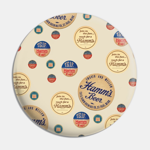 Hamm's Beer Coasters Pin by Eugene and Jonnie Tee's