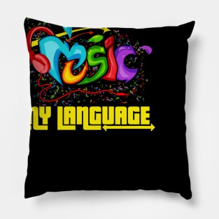 Music is My Language Pillow