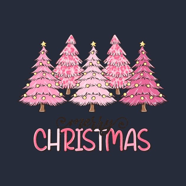 Merry Christmas pink Christmas by Karley’s Custom Creations