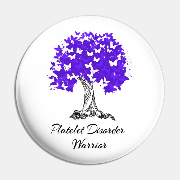 Platelet Disorder Warrior Tree Pin by MerchAndrey